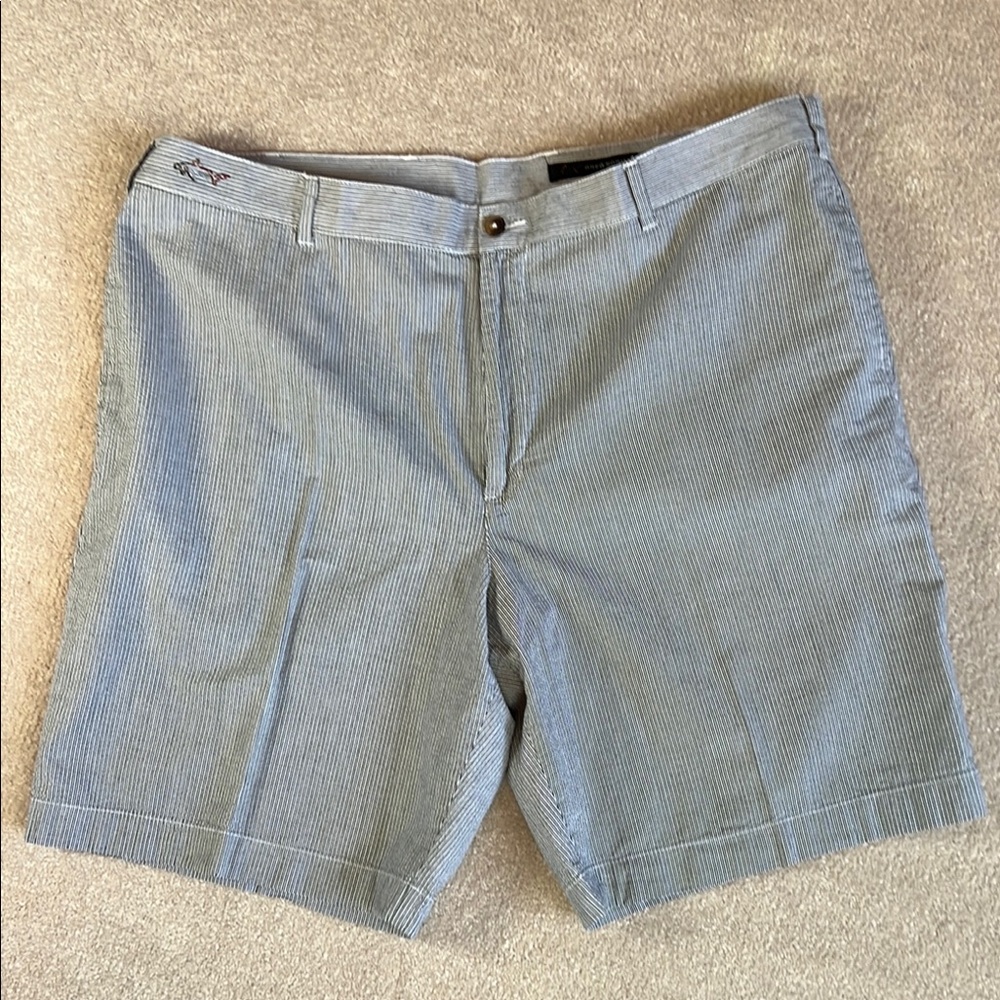Greg‎ Norman collection Classic Blue Striped Men's Shorts